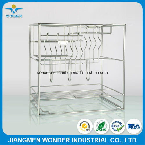 电镀效果用于抽屉篮的银铬环氧粉末涂料