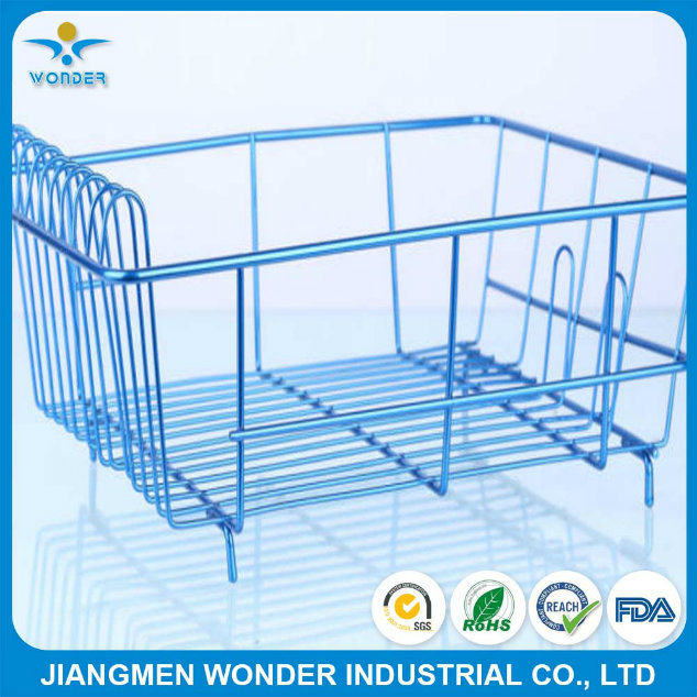 明亮闪亮的金属蓝色粉末涂料厨房线架