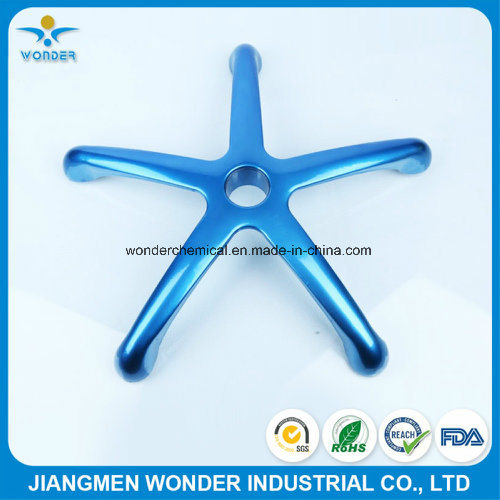 糖果色镜子镀铬蓝色粉末涂料办公椅