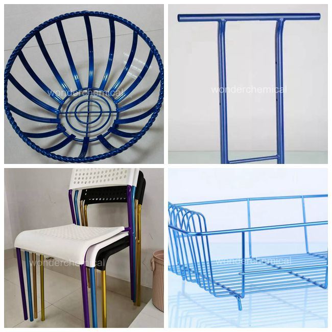 纳米金属糖果铬蓝色粉末涂料架