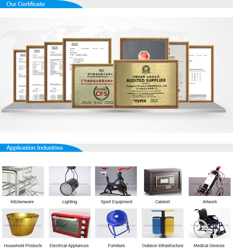 FDA食品级内部环氧聚酯白色粉末涂料餐具